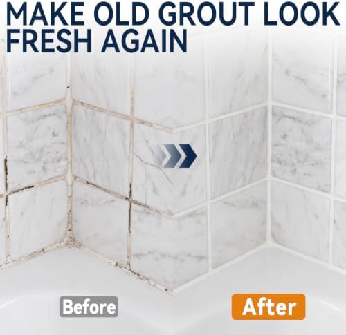 Tile Grout Repair Kit, 4-Pack Grout Filler 5.3 oz (2 White, Beige & Gray) — 사진 6