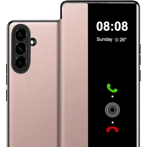 Fciaeytou Coque pour Samsung S26+ Plus Etui à Rabat pour Samsung Galaxy S26 Plus Coque Clapet S26 Plus Protection Case Flip Folio Clear View Cover Mince 360...