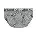 C-IN2 Men's Core Lo No Show Profile Brief, Grey Heather, Small
