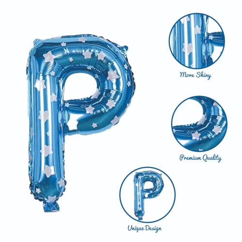 Image of Baby Boy 1st Happy Birthday Balloons Decoration Kit - 70 Pcs Blue and Silver Balloons with Star Foil Balloon Garland Set for Birthday Parties & Celebrations | Birthday Decoration for Boys