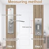 2 Set 45mm Tubular Mortice Latch, Door Latches for Internal Doors, Polished Tubular Latch with Stainless Steel Panels, Door Latch for Sprung Lever Handles on Internal Door Locks - Image 5
