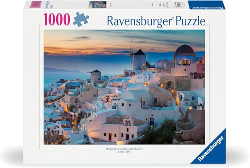 Ravensburger - Puzzle 1000 Pezzi Santorini​ | Puzzle Adulti E Famiglia | Dimensione Di 70x50 Cm | Regalo Adulti