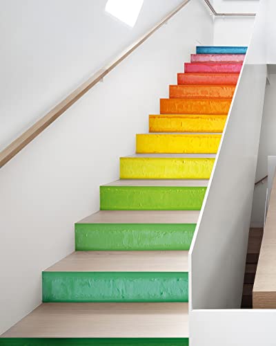 FLFK Rainbow Art Oil Painting Stair Stickers