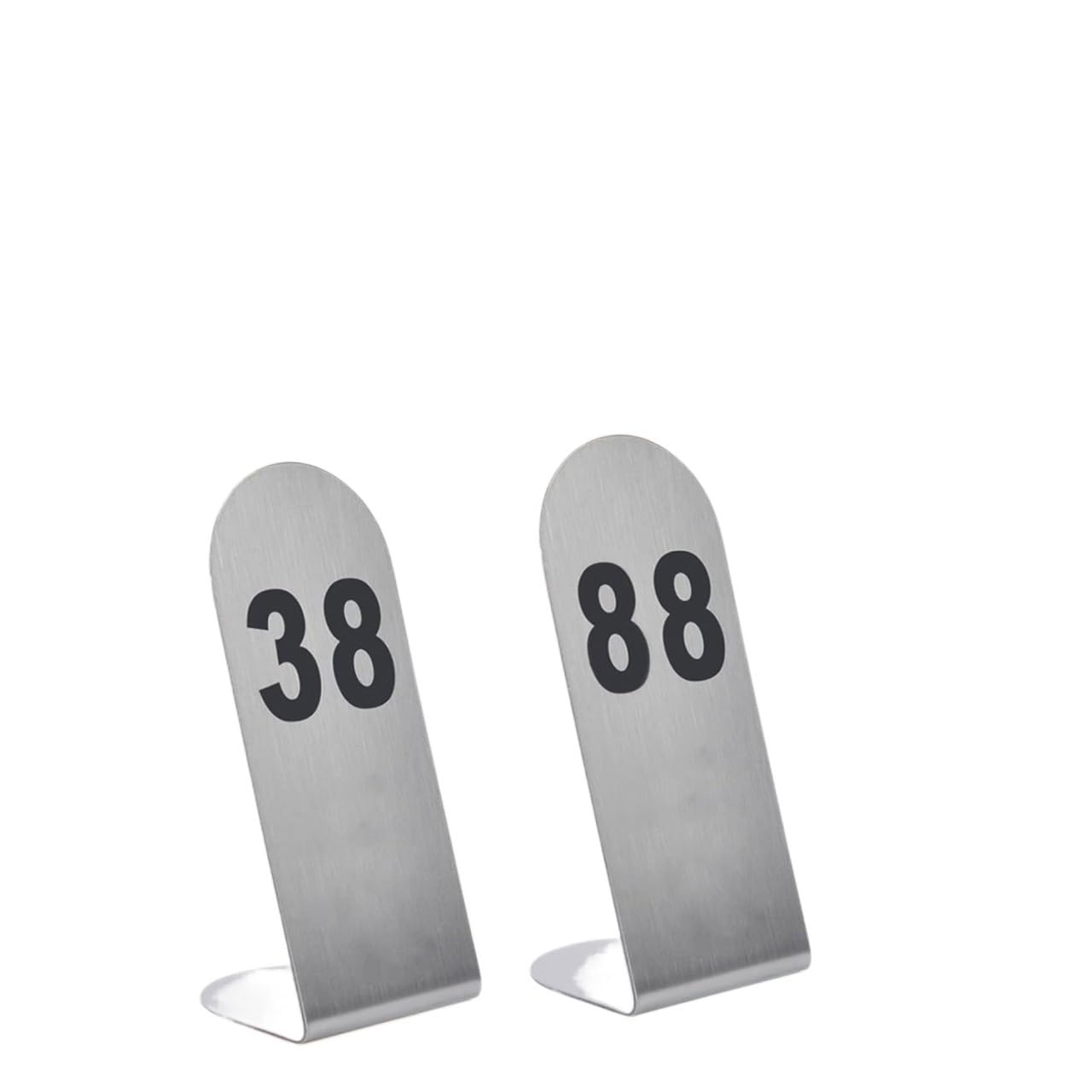 Chiffres de table en acier inoxydable 1-50 de dimension 5x5x12cm