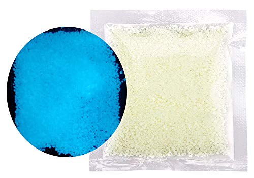 ToBe-U 60G Fluorescent Sand Glow in The Dark Luminous Gravel Pigment Color Neon Paints Grain Photoluminescent Light Powder Particles for DIY Decor Craft