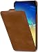 Produktbild StilGut UltraSlim entwickelt für Samsung Galaxy S10e Hülle - Samsung Galaxy S10e Flip Case aus Leder, Klapphülle, Handyhülle, Lederhülle - Cognac