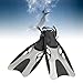 Snorkel Fins Scuba Diving Fins Swim Training Portable Professional Comfortable Traveling Flippers for Adult Diving Equipment, Gray M