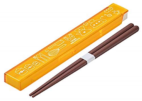 小森樹脂 箸 箸箱 クチーナ 弁当用 セット イエロー 19.2cm Sサイズ 日本製 796156