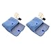 Amosfun - Portamonete in peluche, 2 pezzi, ideale per feste e bomboniere per bambini, per riporre oggetti e biglietti d'identità, colore: Verde, Blu (Blu) - DKE3NO47Z15090C70M