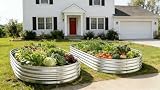 9 ft x 3 ft Raised Garden Bed Metal Elevated Planter for Vegetable Flower Herb … (2 PK)