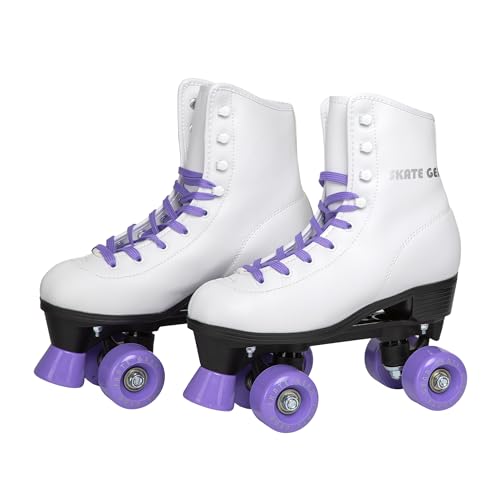 Fantastic Skates with Retro Quad Design (Purple, Youth 1)