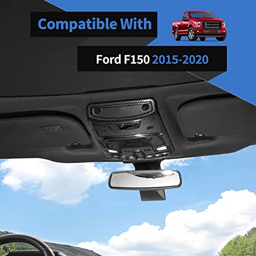 Voodonala for Ford F150 Front Reading Lamp Cover Light Lamp Cover Trim For Ford F-150 F150 2015-2020(Carbon Fiber Black,3Pcs/set) by Voodonala - Used condition - Image 3