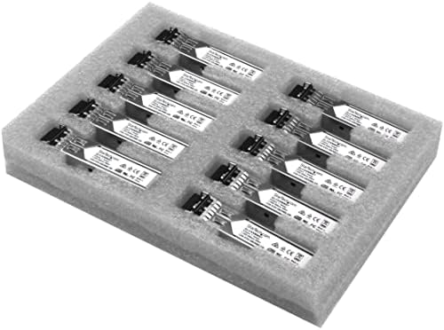 StarTech.com Cisco GLC-SX-MM Compatible SFP Module (10 Pack) - 1000BASE-SX - 1GbE Multimode Fiber MMF Optic Transceiver - 1GbE SFP - LC 550m - 850nm DDM Cisco IE3200, IE3300, ME1200 (GLCSXMM10PST)
