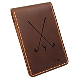 Turbosnail Personalized Leather Golf Scorecard & Yardage Book Holder, Personalized Golf Gift, Yardage Book Holder, Gifts for Dad, Gifts for Golfers