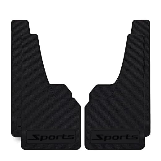 4PCS Universal Car Mud Flaps Rubber Mudguard Splash Guards Rubber Mudguard for Universal Sports Mud Flaps Guards Splash Front Or Rear Guards(Black)