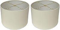 Vista 25 de Royal Designs pantalla de lámpara resistente con forma de tambor, HB-610-12LNBG
