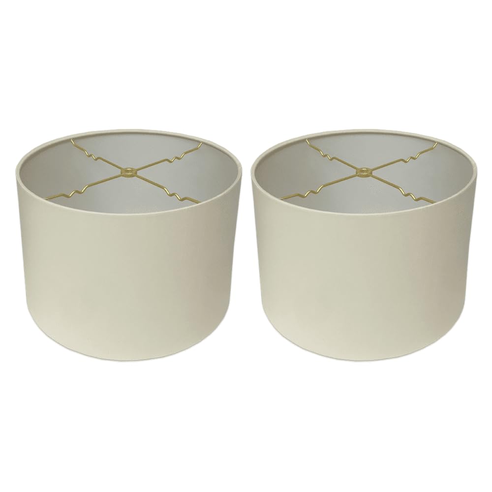 Royal Designs Inc. Shallow Drum Hardback Lamp Shade HB-610-16EG-2 Eggshell 15 x