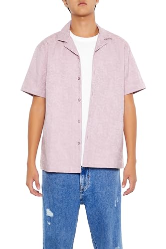 Chemise en dentelle florale texturée pour homme Forever 21