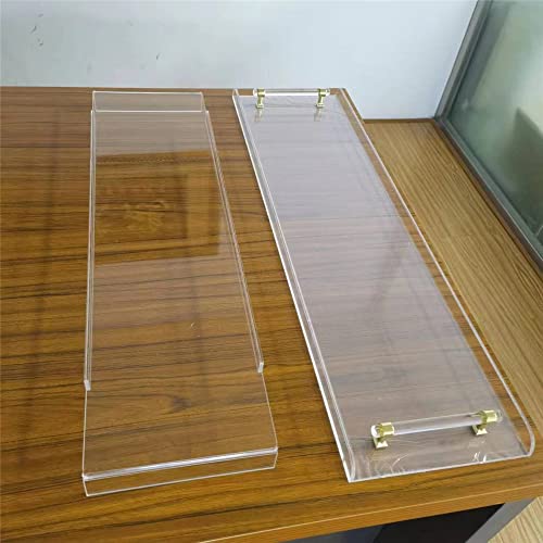 Wanlian 33Inch Luxury Bathtub Caddy Tray For Bathroom Bath Tub Table Caddy Tray Shelf For Shower Storage Organizer Tub Tray Accessories For Bath Tub Table Caddy Tray (Gold-Clear) #TOP3