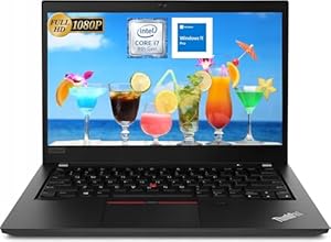 Lenovo ThinkPad T490 Laptop, 14 inch FHD Computer - 1920 x 1080 - Core i7-8665u - 16 GB RAM, 512 GB SSD, Japans toetsenbord, Win11 Pro (gerenoveerd)