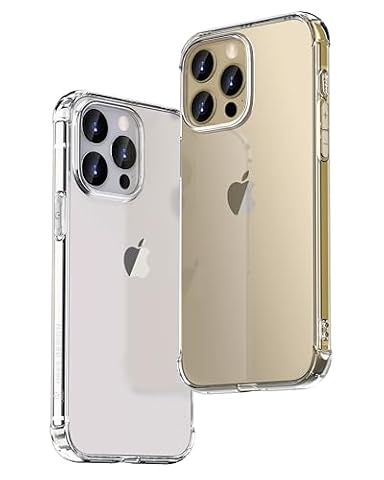ONES iPhone 15 Pro Max etui – ochrona klasy wojskowej odporny wstrząsy pokrowiec – uderzenia poduszki powietrzne – rezonans głośnika – ochrona ekranu obiektywu antypoślizgowe Case Przezroczyste Tyłu