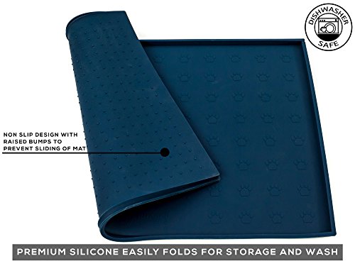 Humble Pet Food Mat Feeding Tray - Non-Slip, Anti-Spill, Raised Dog Food Mat, Easy Clean Waterproof - Premium Quality… - Image 2