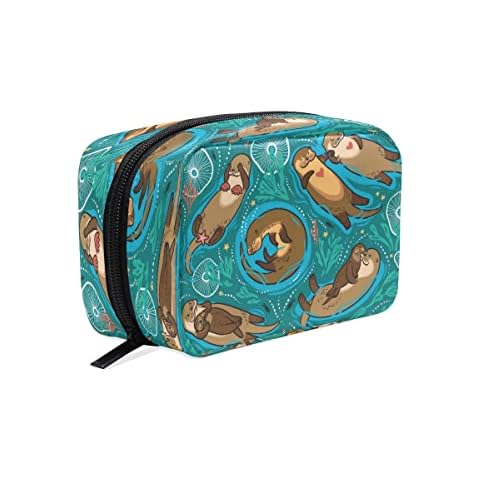 Otter Cosmetic Pouch Clutch Makeup Bag Travel Organizer Case Toiletry Pouch for Women Cover