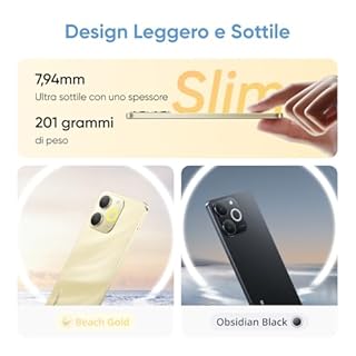 realme Note 70T Smartphone 4+64 GB, Batteria da 6.000 mAh, Ricarica rapida da 15 W con carica inversa da 6 W, 24 GB di RAM dinamica, Display con comfort visivo da 90 Hz, nero