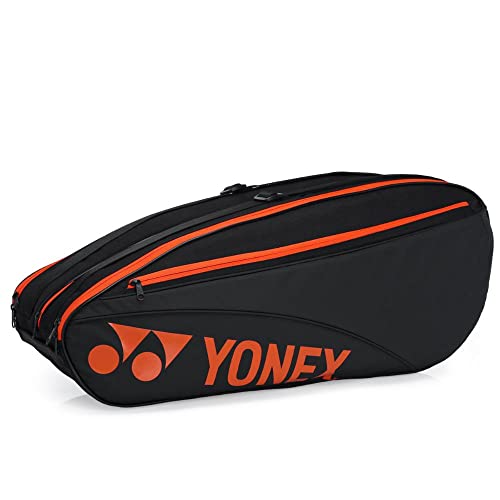 Raqueteira Yonex Team 42326 X6 Preta e Laranja