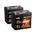 Litime 12V 100Ah Xtra-Mini LiFePO4 Lithium Battery with Bluetooth & 100A BMS, 12 Volt Mini Lithium Battery, Max 15000 Deep Cycle, for RV, Marine, Trolling Motor, Travel Trailers, Boat(2 Pack)