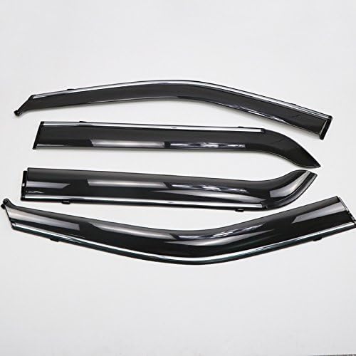 ITrims Plastic Exterior Window Visors Awnings Wind Rain Sun Deflector Visor Guard Vent Cover 4PCS for Ford Explorer 2011-2018