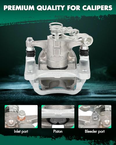 Image of SCITOO 18B5543 18B5542 Rear Left & Right Disc Brake Calipers Assembly w /Bracket for Chevrolet for Cruze 2016-2019