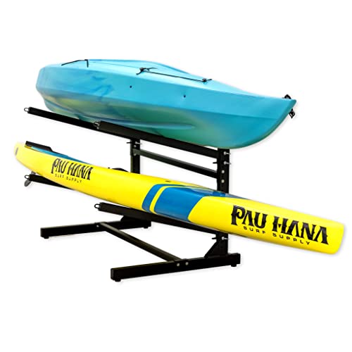 Teal Triangle Freestanding Standup Paddle Board And Surfboard Rack, Outdoor Indoor Heavy Duty Paddle Board Rack Garage Storage #TOP6