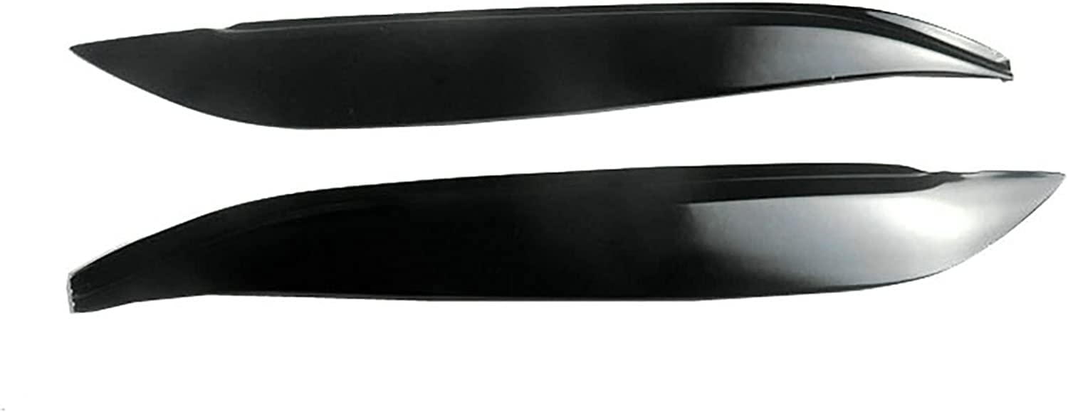 Jxttj A-Glossy-Black Abs Car Headlight Eyebrow Sticker Trim Eyelids Lids For Mazda 3 M3 Hatchback Axela 2004-2009, Lighting Protective Front Headlights Eyebrows Trim,