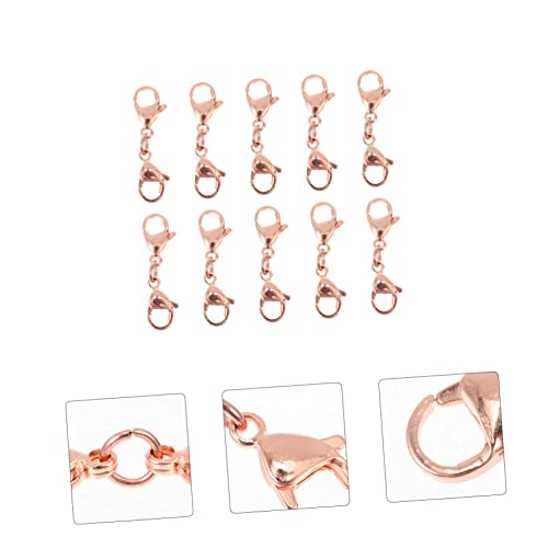 Fermoir mousqueton double bout pour réparer un collier cassé facilement