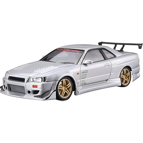 Nissan C-West BNR34 Skyline GT-R ’02 1:24 Scale Model Kit Cover