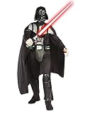 Rubie's Oficjalny kostium Disney Star Wars Darth Vader Deluxe dla dorosłych, rozmiar XL, czarny
