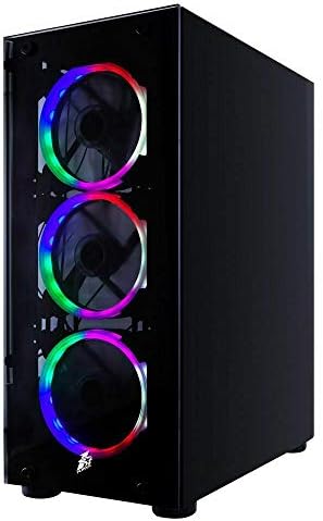 1ST PLAYER Fire Dancing V2-A Mid Tower Case with 3 x Fans