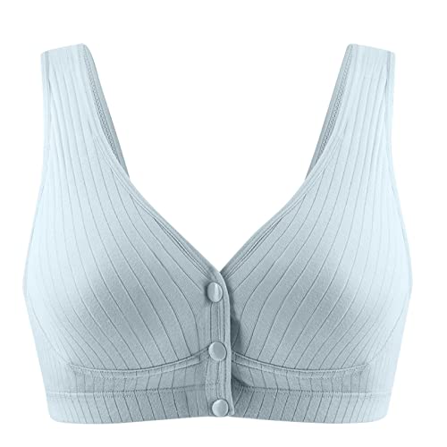 Hgps8W Front Closure Nursing Maternity Bras For Breastfeeding Seamless Comfy Cotton Sleep Bralette For Pregnancy Women #TOP28