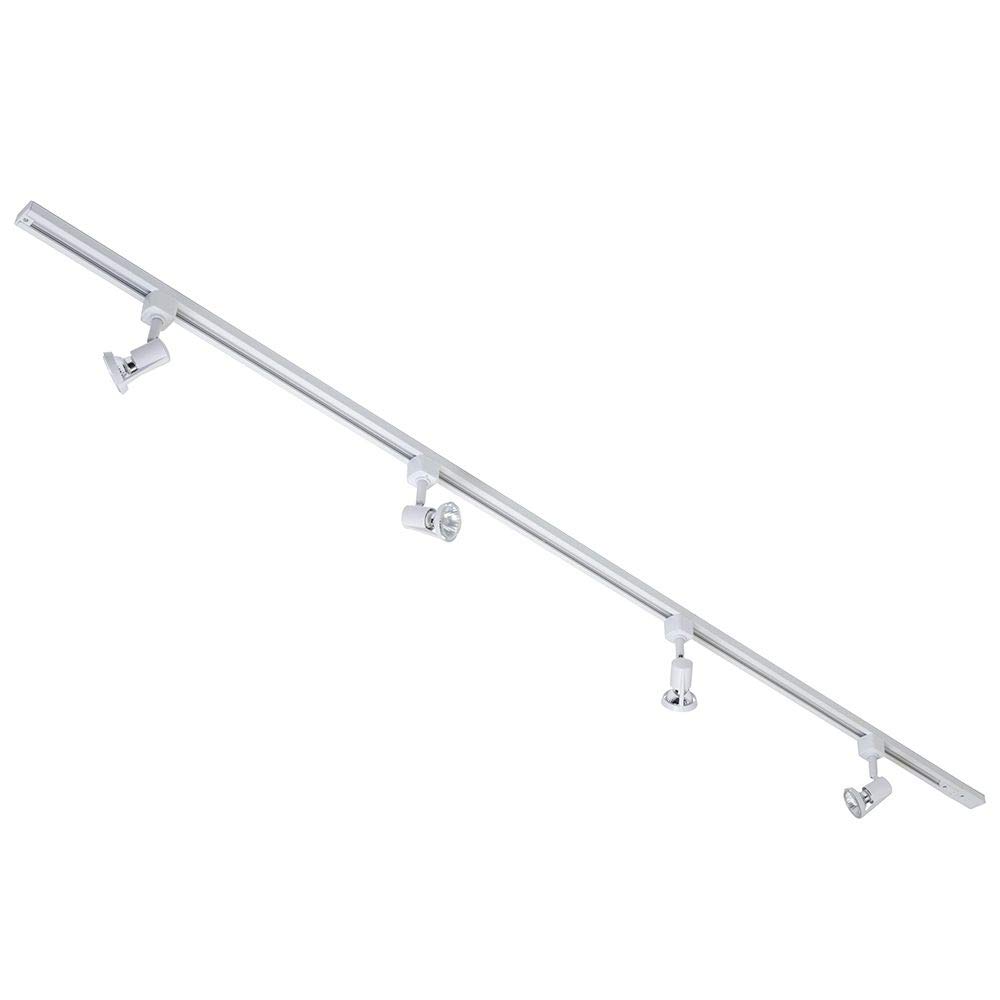 LITECRAFT Kitchen Track Light with Harlem Fixture & GU10 LED Bulbs - (White, 2M 4 Light)