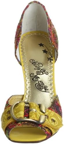 Naughty Monkey Women's Scribble Dibble Pump,Yellow/Brown,10 M | Image 1