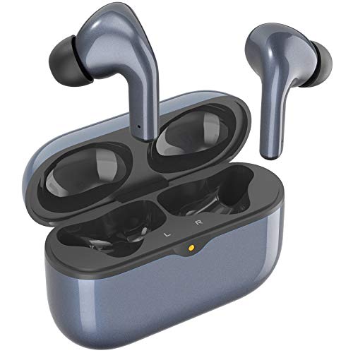 Wireless Bluetooth Earbuds, Bluetooth 5.0 Wireless Earphones Stereo Sound with Mic Long Playtime Deep Bass, Auto Pairing, in Ear Sport Bluetooth Headphones with Charging Case