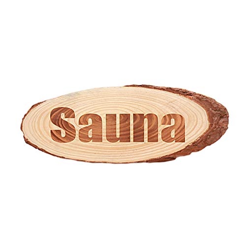 MagiDeal Retro Rustic Sauna Wood Plate Sign, for Sauna Accessories Plaque, Hinweisschild Art Decor - 28x11x1cm