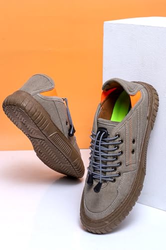 Image of ATHCO Mens Brute Memory Foam Comfort Casual Canvas Sneaker Shoes|Laceup|Slip Resistant|Lightweight|Dailyuse|ExtraSoft