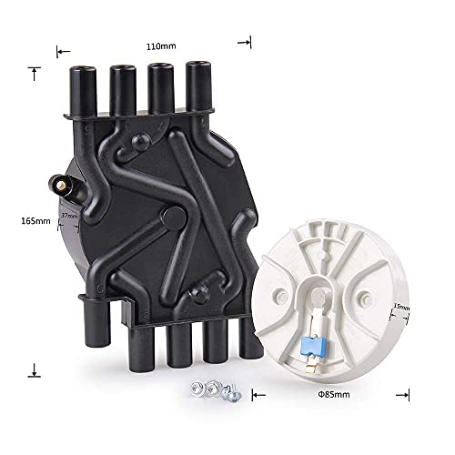 Ignition Distributor Set Brass Terminals Distributor Cap And Rotor Kit Compatible With Chevrolet Gmc Cadillac Vortec V8 5.0L 5.7L 7.4L Compatible Part Number Dr474 Dr331 #TOP3