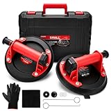 SHALL 2 Pièces Ventouse de levage 200mm, Charge maximale 200kg, Maintien du vide 6h, Vento...