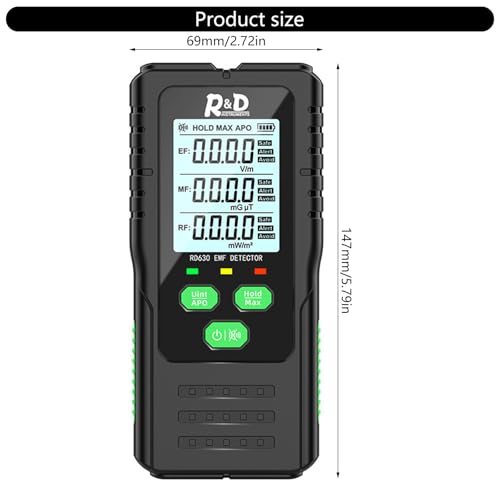 Détecteur de rayonnement de champ électromagnétique portable ondes RF