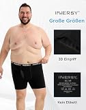 INNERSY Bokserki męskie, bawełniane, duże rozmiary, bielizna męska, bielizna XXL, 6XL, 5 sztuk, 5 czarny, 4XL Duże rozmiary