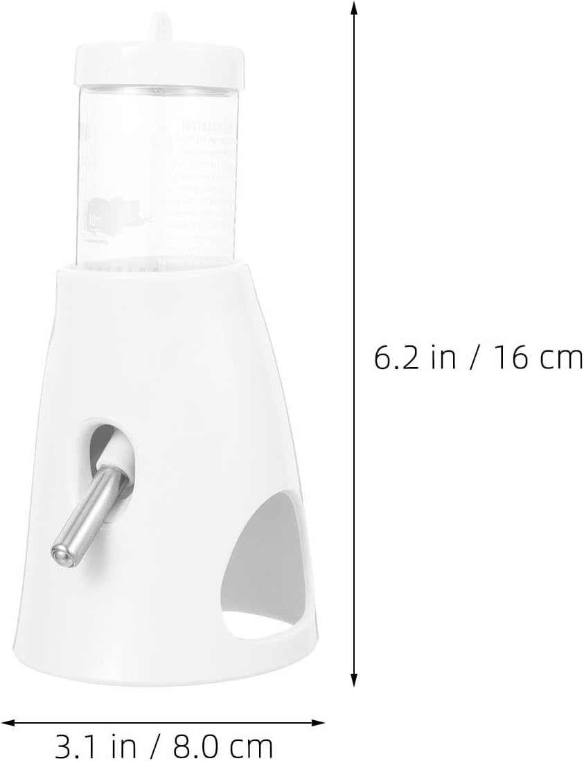 LIOOBO 3pcs Water Bottle for Hamster: Standing Water Bottle with Stand - Pet Drinker Feeder Holder Rolling Bead for Small Animal Squirrel Bunny Groundhog Chinchilla