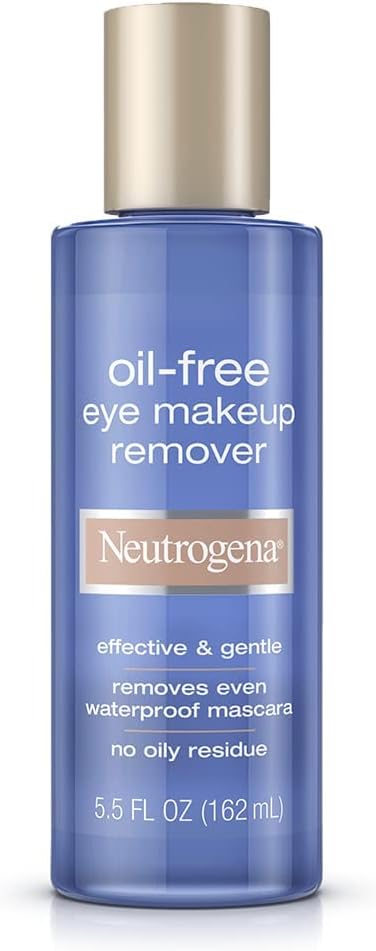 Neutrogena Cleansing Oil-Free Eye Makeup Remover, 5.5 Ounce (Pack of 3)